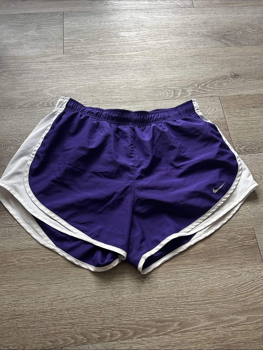 Nike Women’s Purple Running Shorts with White Trim